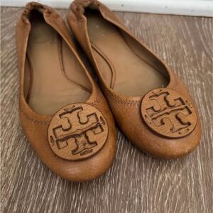 Tory Burch Brown Leather Flats